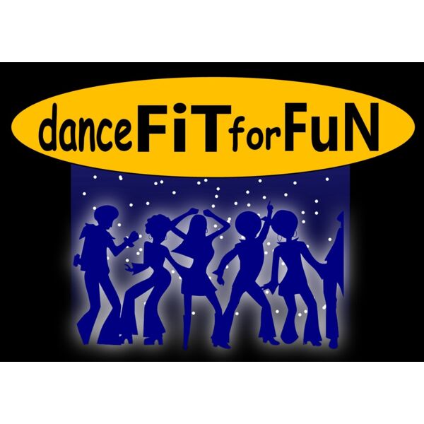 DANCE FIT FOR FUN LOGO BLACK BACKGROUND Thumbnail